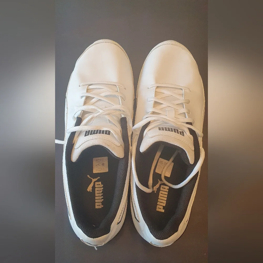 Puma Men White W/ Black Trim 11.5 - Picture 4 of 6